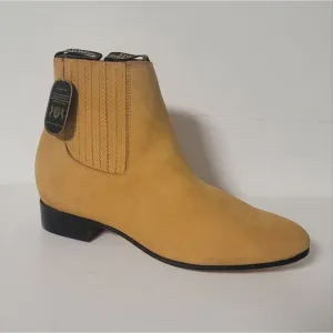 Wild West Charro short boots nobuck honey