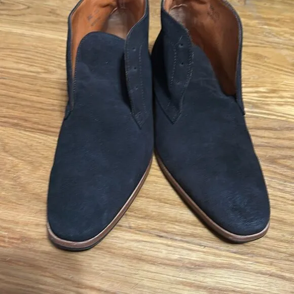 WOLF &amp; SHEPARD Mens Brown Suede Striker Chucka Boots