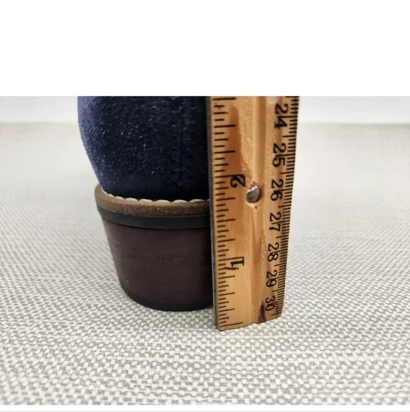 Wolky Erne Size 40 Blue Suede Ankle Boots Women Comfort Replacement Insoles