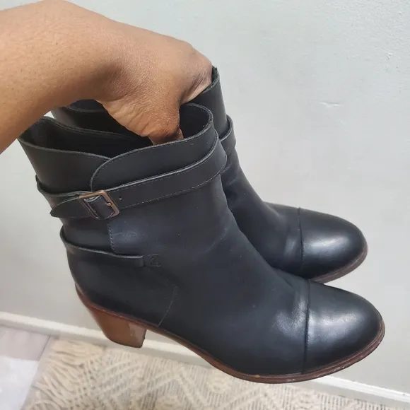 Wolverine 1000 Mile Leather Samantha Pleet Bonny Boots Motorcycle Black Size 9