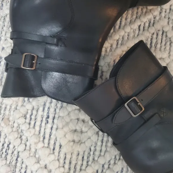 Wolverine 1000 Mile Leather Samantha Pleet Bonny Boots Motorcycle Black Size 9