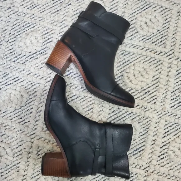 Wolverine 1000 Mile Leather Samantha Pleet Bonny Boots Motorcycle Black Size 9