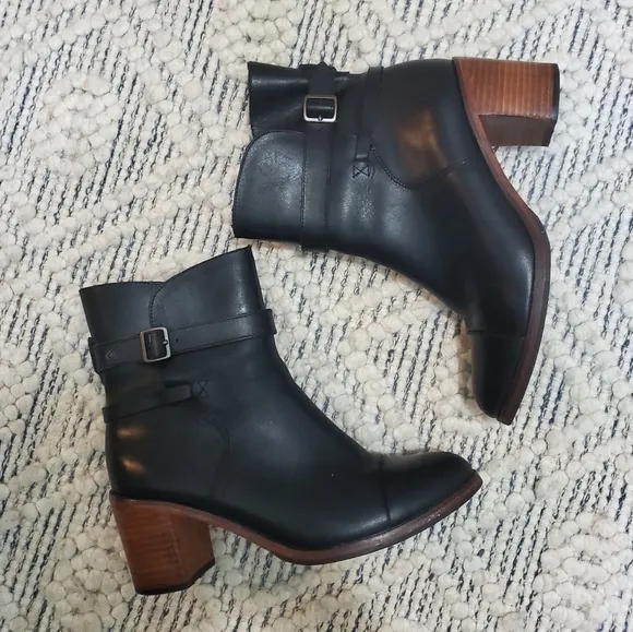 Wolverine 1000 Mile Leather Samantha Pleet Bonny Boots Motorcycle Black Size 9
