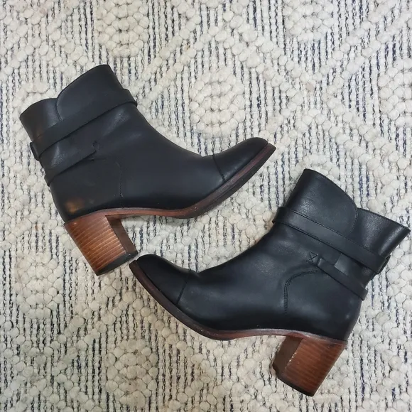 Wolverine 1000 Mile Leather Samantha Pleet Bonny Boots Motorcycle Black Size 9