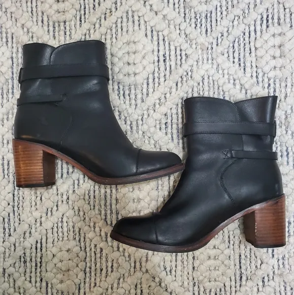 Wolverine 1000 Mile Leather Samantha Pleet Bonny Boots Motorcycle Black Size 9