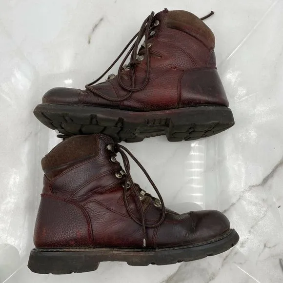 Wolverine W01405 Iron Ranger Oxblood Lace Up Leather Work Boots Size 11.5 M