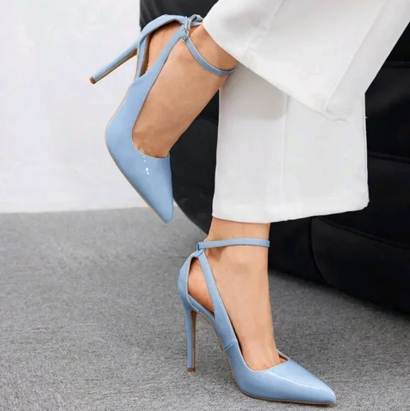 Women Solid Color Simple High-Heeled Shoes Suitable For Party Matching