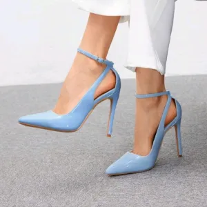 Women Solid Color Simple High-Heeled Shoes Suitable For Party Matching