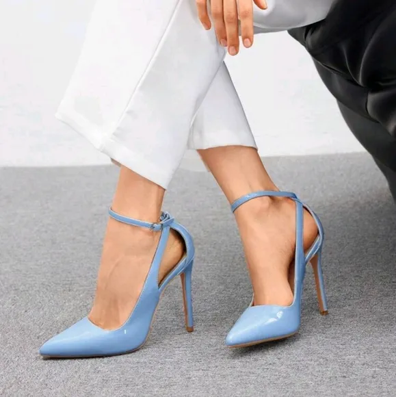 Women Solid Color Simple High-Heeled Shoes Suitable For Party Matching