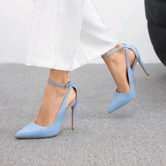 Women Solid Color Simple High-Heeled Shoes Suitable For Party Matching