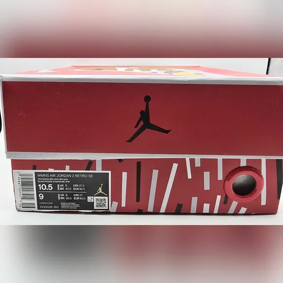 Women's Air Jordan 2 Retro SE &quot;Nina Chanel Abney&quot; Sneakers☆Size 10.5☆Men's 9.0☆