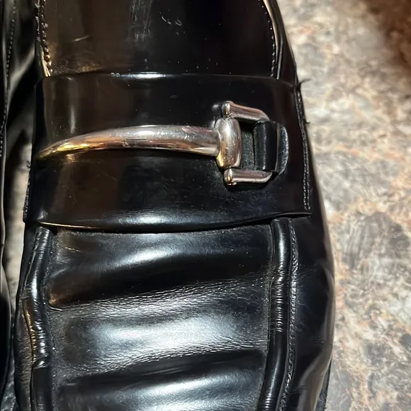 Women’s Black Gucci Leather Loafers