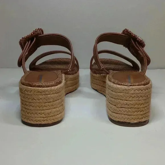 Women's Chase Wedge Sandals Cuoio Weave sz 7.5