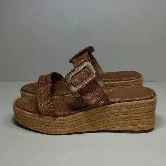Women's Chase Wedge Sandals Cuoio Weave sz 7.5