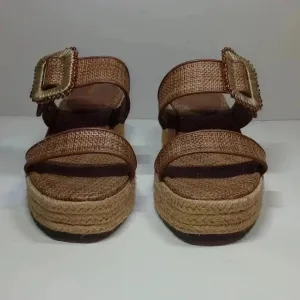 Women's Chase Wedge Sandals Cuoio Weave sz 7.5