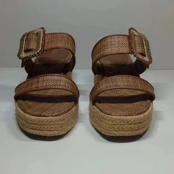 Women's Chase Wedge Sandals Cuoio Weave sz 7.5