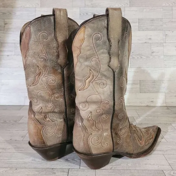 Women's Corral Tobacco Sharpey Western Brown Leather Rodeo Cowboy Boots Size 6.5