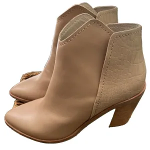 Women's DOLCE VITA Dark Brown Fabric Ankle Boots Size 10