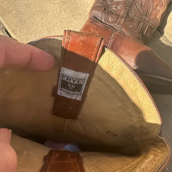 Women’s FRYE Brown Leather Western Boots