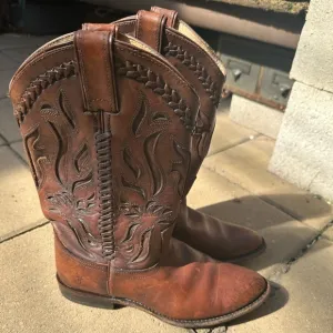 Women’s FRYE Brown Leather Western Boots