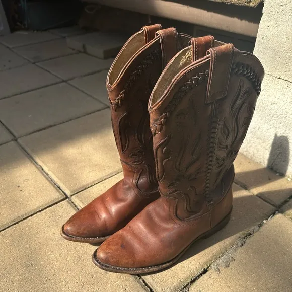 Women’s FRYE Brown Leather Western Boots