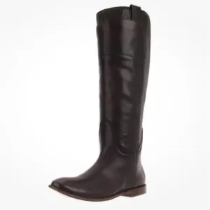 Women’s Frye Paige Tall Riding Boots 6.5 Dark Brown Classy Slip On
