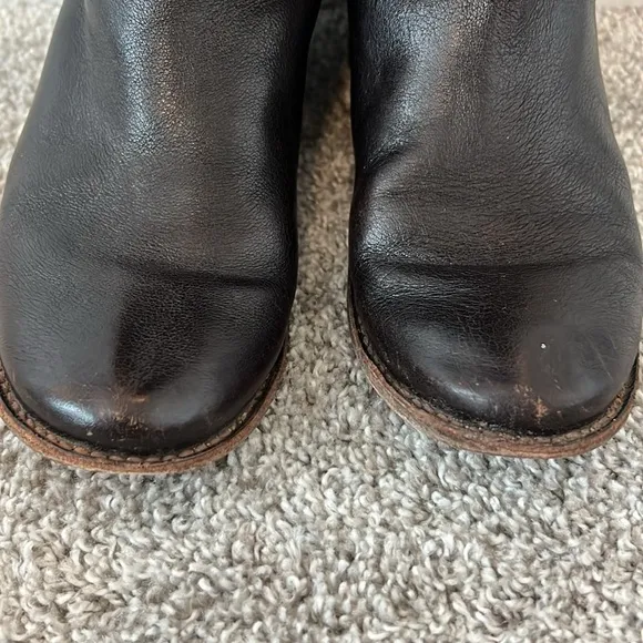 Women’s Frye Paige Tall Riding Boots 6.5 Dark Brown Classy Slip On