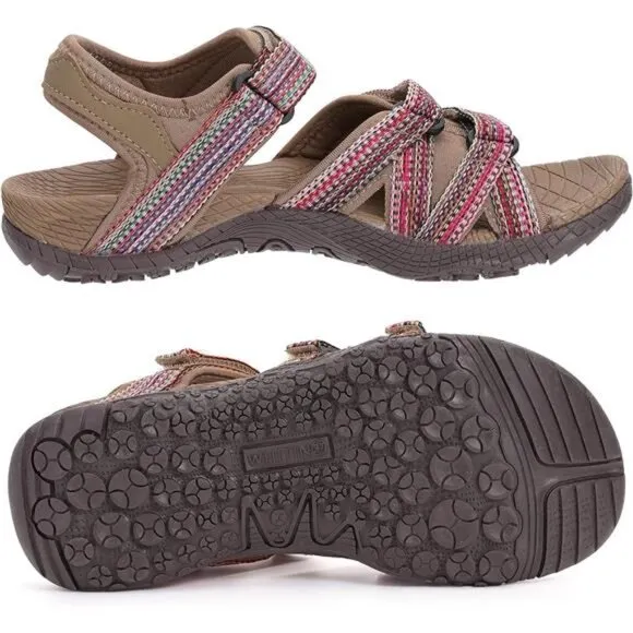 Women’s Hiking Sandals with Arch Support | Adjustable Hook and Loop