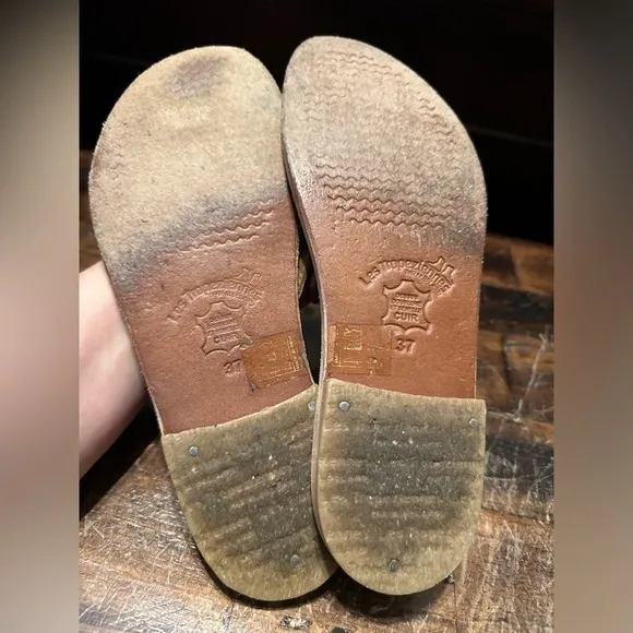 Women’s Les Tropeziennes Tan Flat Sandals Size 37 US 7