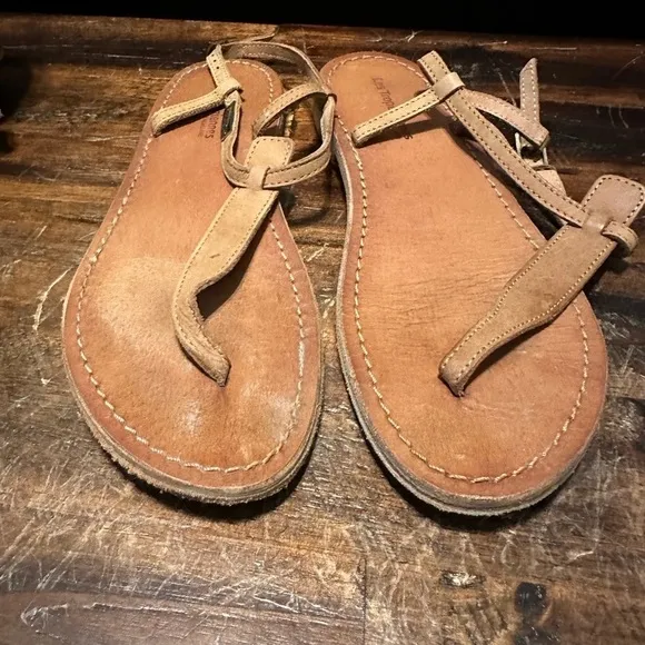 Women’s Les Tropeziennes Tan Flat Sandals Size 37 US 7