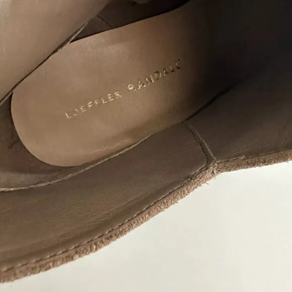 Women's Loeffler Randall Western Suede Ankle Boots in Taupe Size 38 US 7.5
