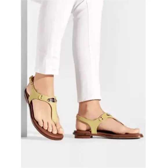 Women's Michael Kors Plate Flat Thong Sandals | Buttercup | 7