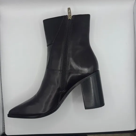 Women's SARTO Black Leather Booties Size 8M
