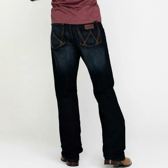 Wrangler Retro 35 X36 Relaxed Boot Cut Jeans Mens