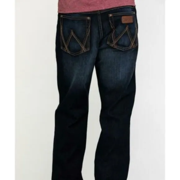 Wrangler Retro 35 X36 Relaxed Boot Cut Jeans Mens