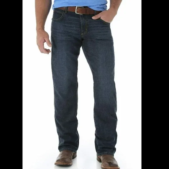 Wrangler Retro 35 X36 Relaxed Boot Cut Jeans Mens