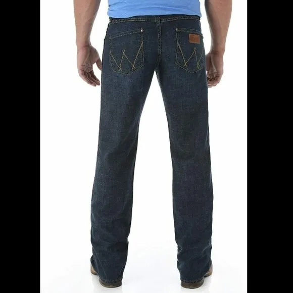Wrangler Retro 35 X36 Relaxed Boot Cut Jeans Mens