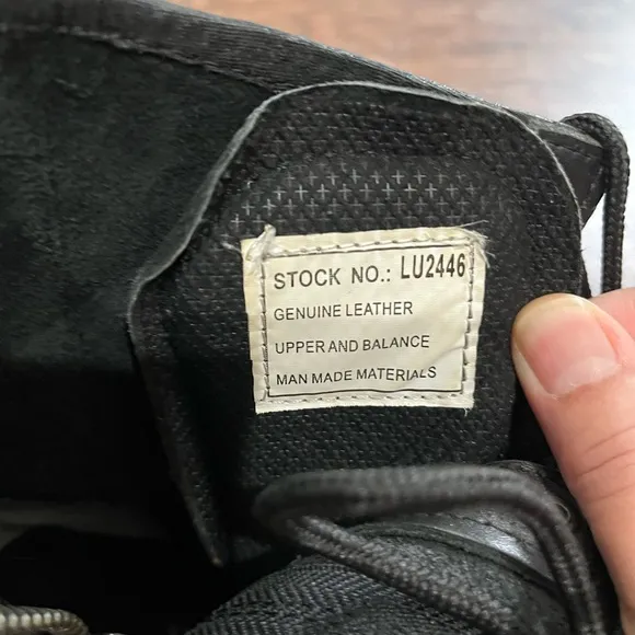 Xelement Black Leather Motorcycle Boots Sz. 7.5