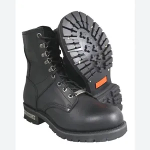 Xelement Black Leather Motorcycle Boots Sz. 7.5