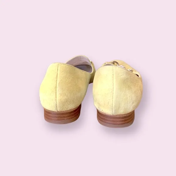 Yellow Suede Loafers