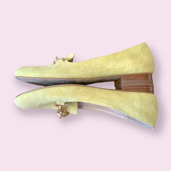 Yellow Suede Loafers
