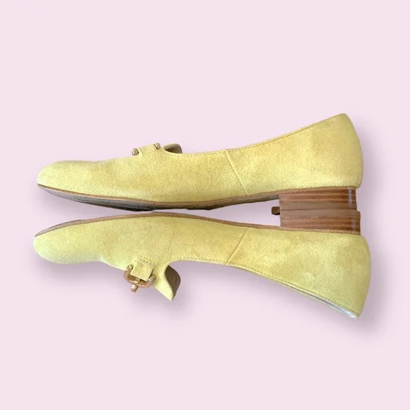 Yellow Suede Loafers