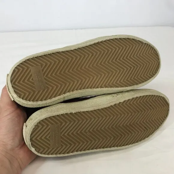 YVES SAINT LAURENT ~ WOMENS 38 ~ TWEED BUFFALO PLAID PARIS SLIP ON SHOE LOAFER