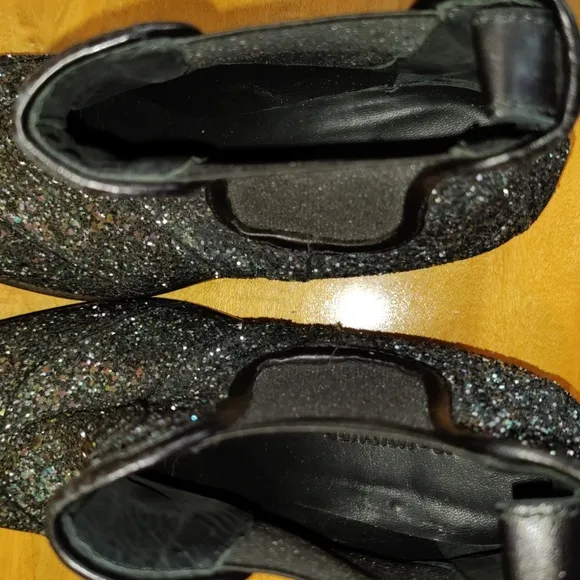 Zadig &amp; Voltaire boots size 38eu/7.5 us Rn116202 blue silver and black glitter