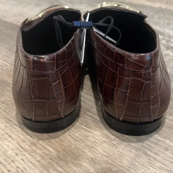 ZARA Animal Print Leather Loafers