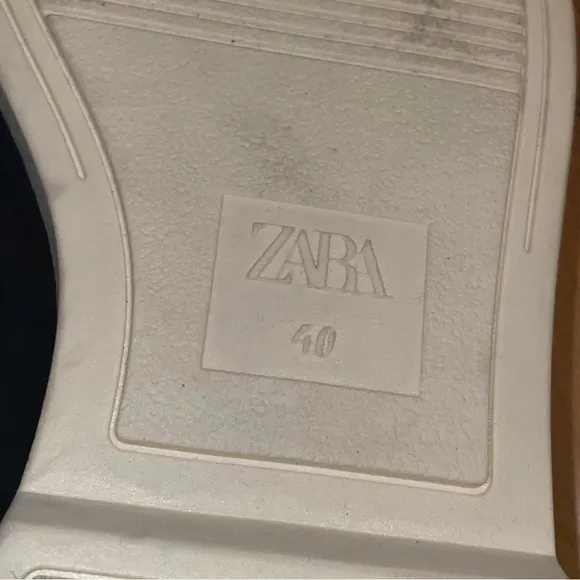 Zara Athletic Tasseled  Suede Leather Loafers Size 40 EU