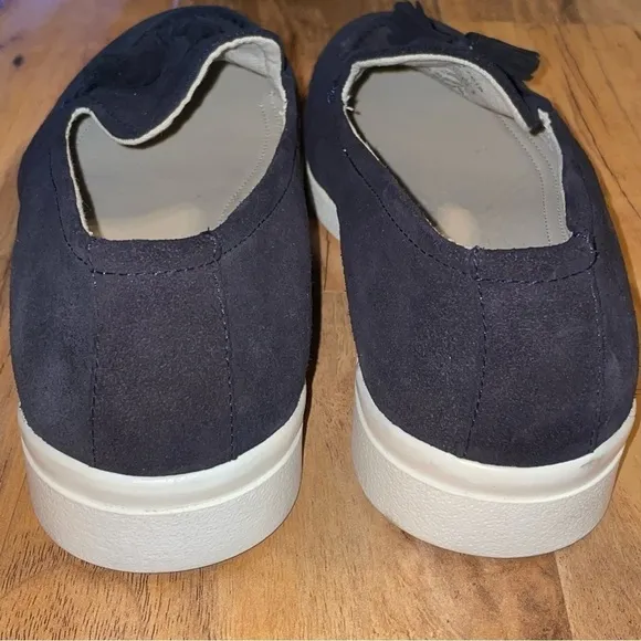 Zara Athletic Tasseled  Suede Leather Loafers Size 40 EU