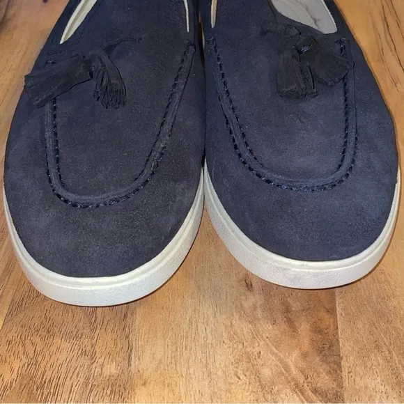 Zara Athletic Tasseled  Suede Leather Loafers Size 40 EU