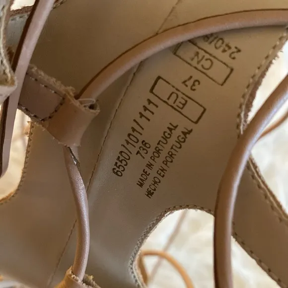 ZARA BASIC Collection gladiators leather high straps sandals