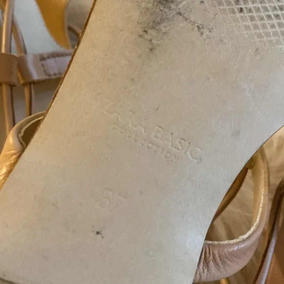 ZARA BASIC Collection gladiators leather high straps sandals